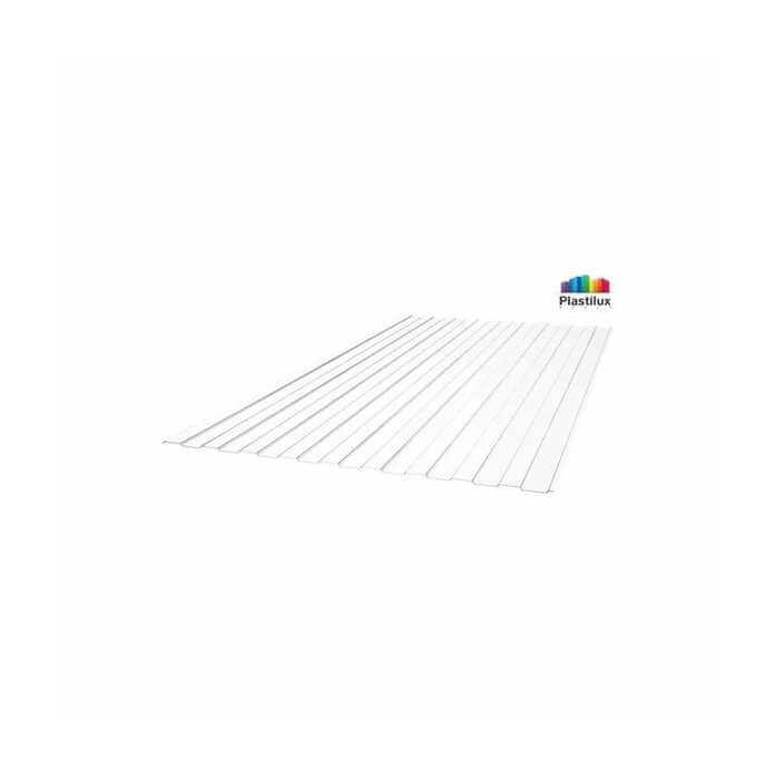 Профилированный поликарбонат 0,8 мм C-8 SUNNEX прозрачный 2000х1150 мм